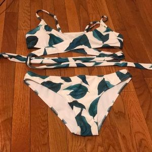 Leaf Print Bikini